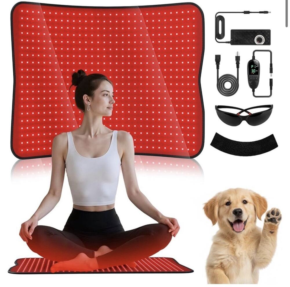 PPOKK Red Light Mat 600 LEDs 660/850nm